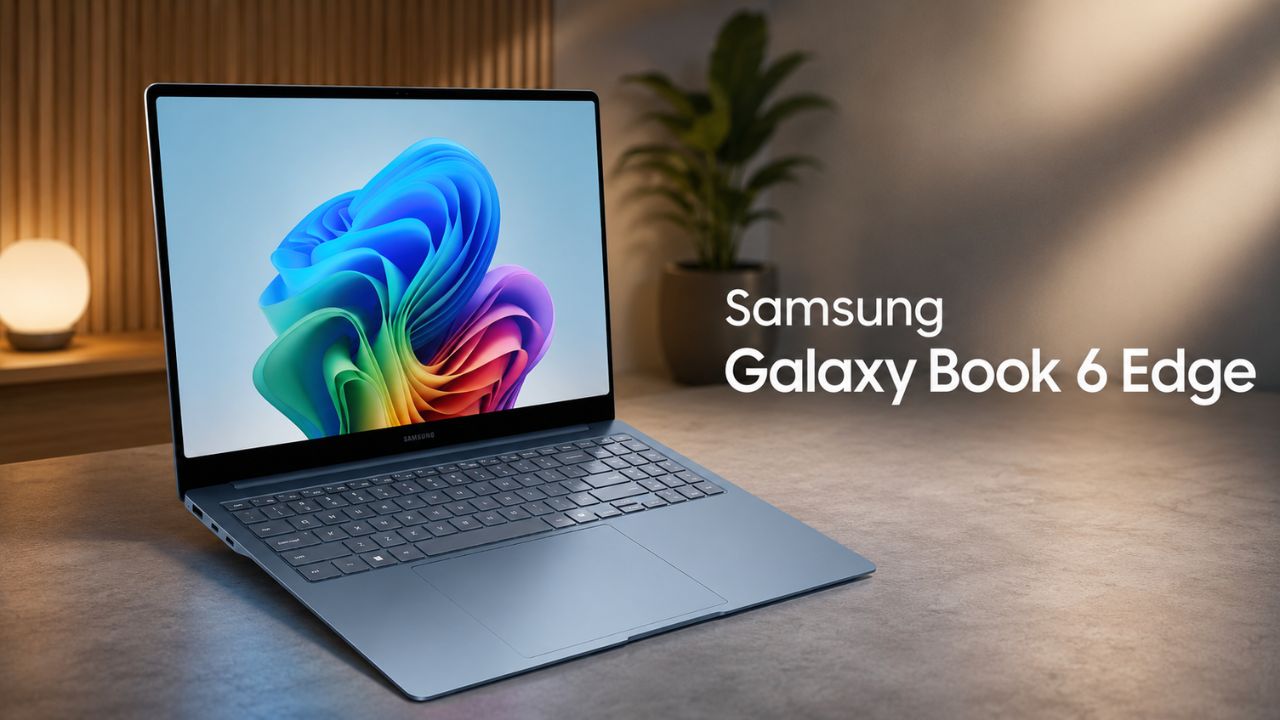 Samsung lança o Galaxy Book 6 Edge nos EUA com apenas 12,3 mm de espessura, tela 3K e bateria com duração de até 22 horas.