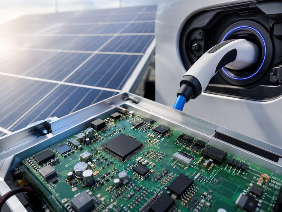 A aposta inclui chips de potência, usados em painéis solares e veículos elétricos, peças-chave da transição energética.