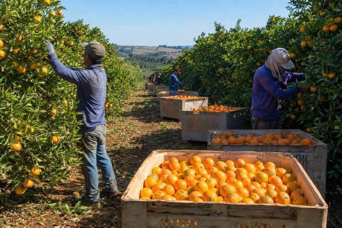 A escassez de fruta levou a caixa de laranja e a tonelada de suco a preços recordes no mercado internacional.