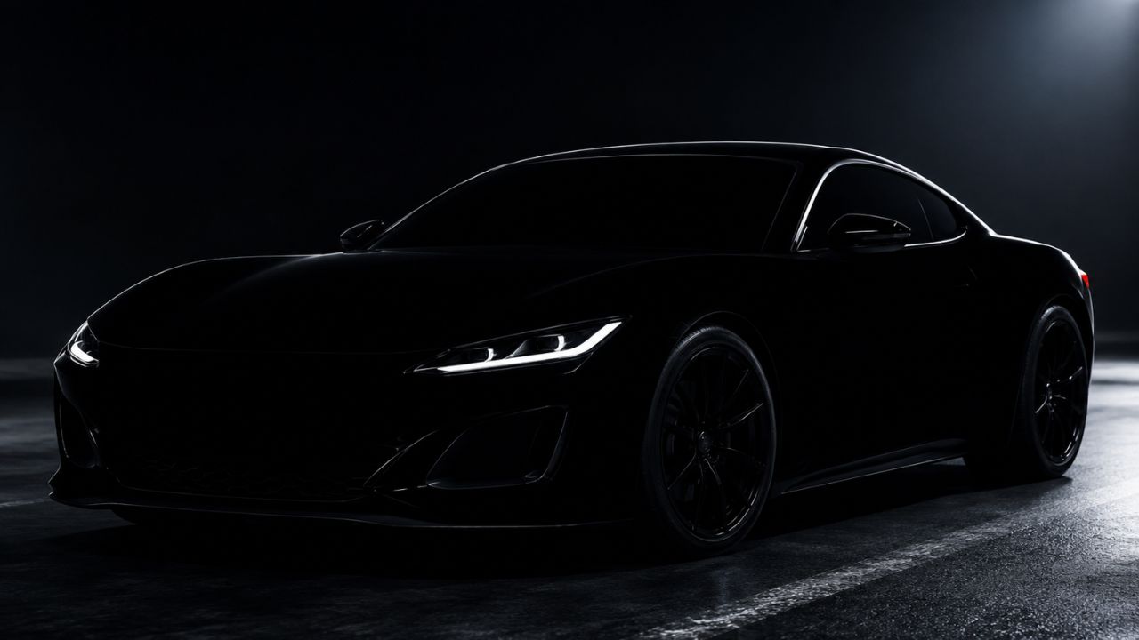 Ultra-black paint for cars created by Nipsea Group absorbs 99.9% of the light and makes the body lose shapes and visual depth.