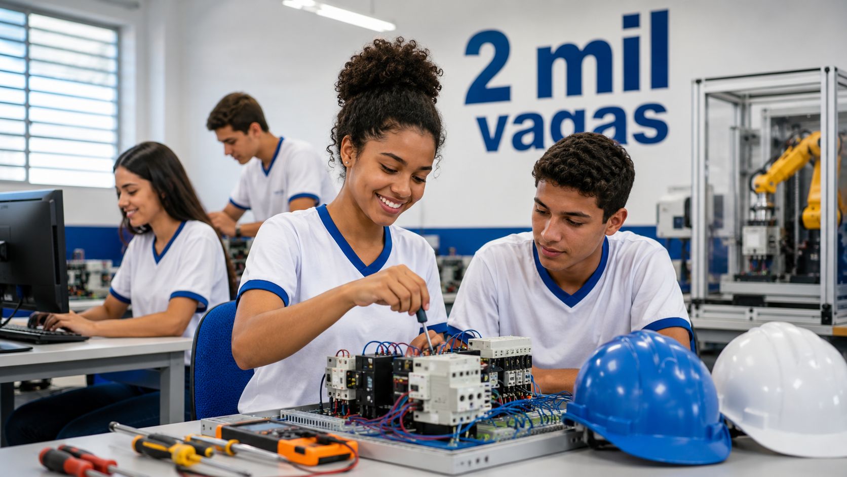 Alagoas abre 2 mil vagas gratuitas em cursos técnicos para alunos da rede estadual em parceria com o Senai/AL.