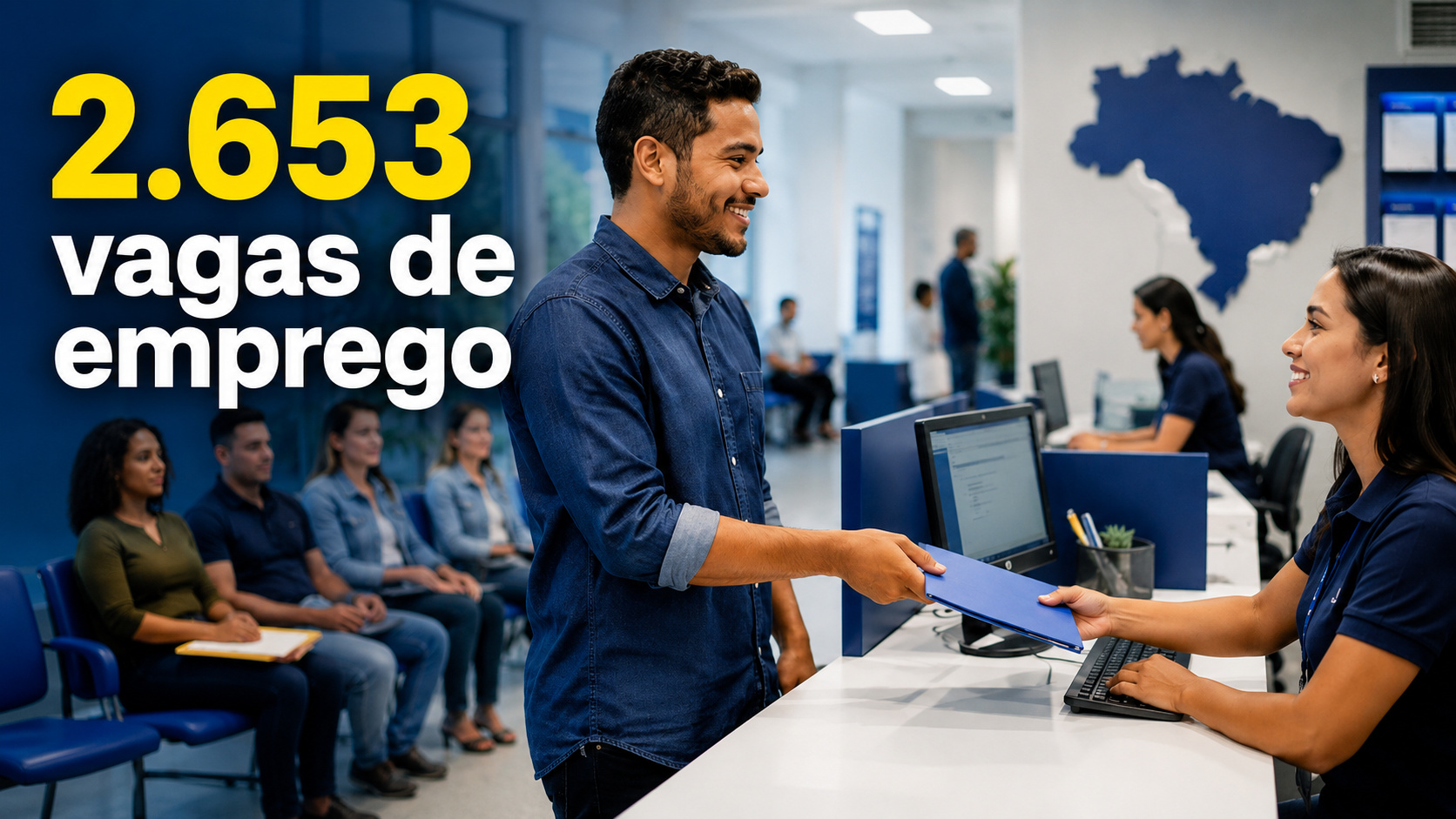 Rondônia tem 2.653 vagas de emprego pelo Sine-RO, com 419 novas oportunidades e atendimento online ou presencial.
