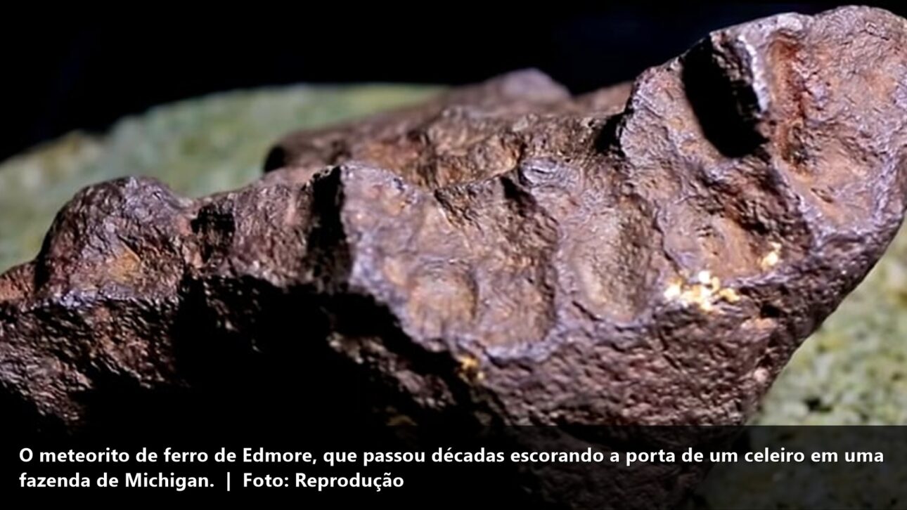 Meteorito de ferro de Edmore (peso de porta)