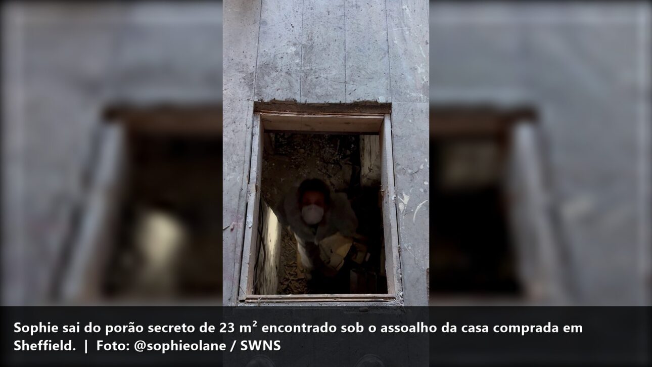 Sophie sai do porão secreto de 23m² — @sophieolane / SWNS