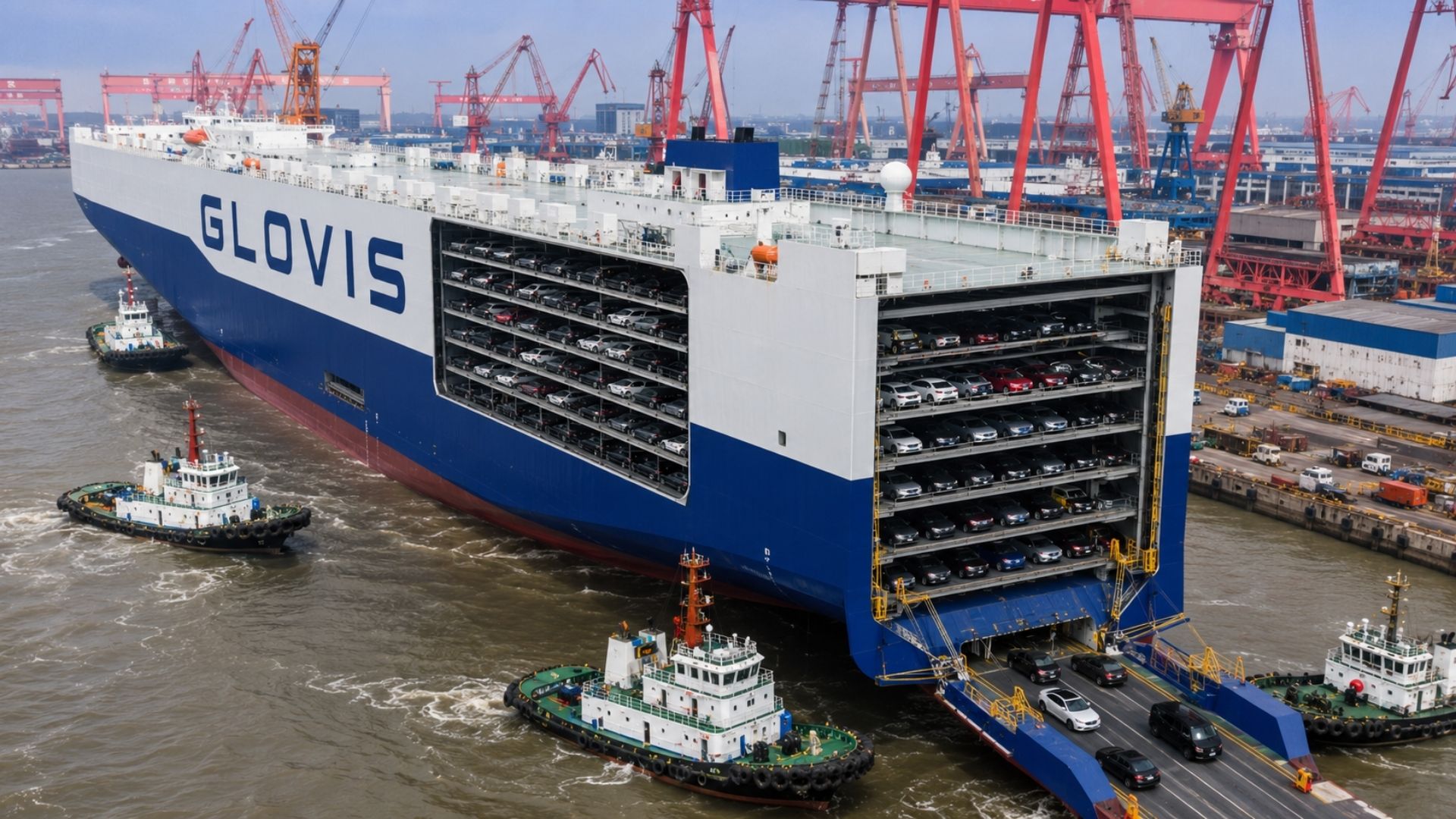 10.800 carros num único navio