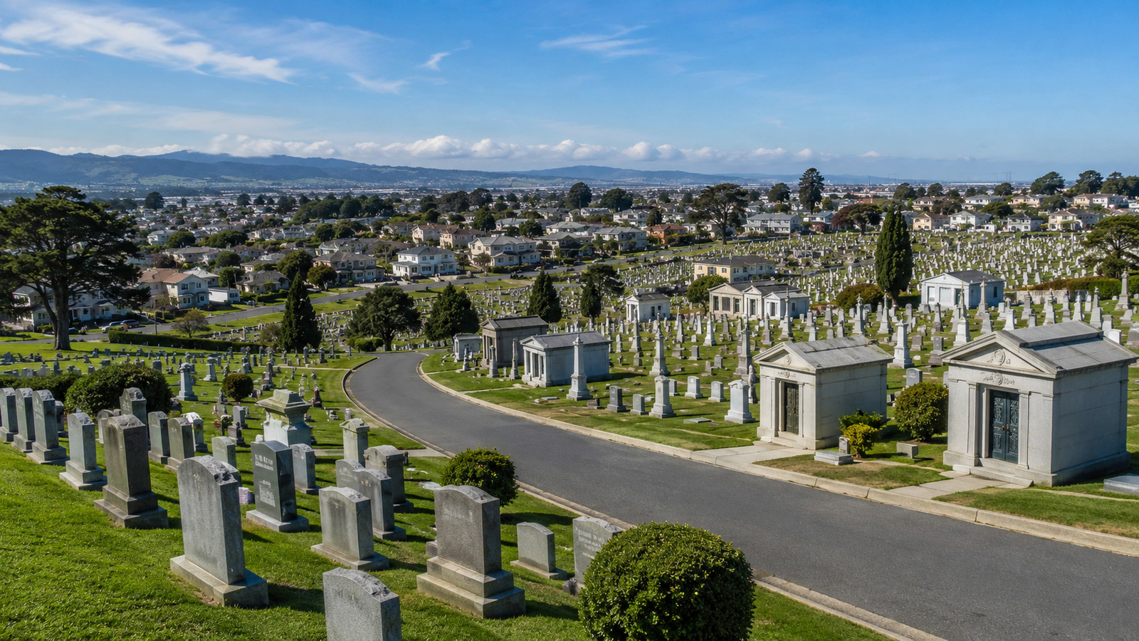 A cidade com 1,5 milhão de mortos e apenas 1.385 vivos tem cemitérios por toda parte, recebeu milhares de corpos de São Francisco e transformou túmulos em parte da rotina
