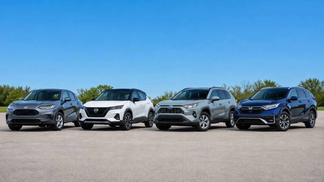 4 SUVs japoneses usados a partir de R$ 72 mil para comprar em 2026: HR-V EXL aposta no custo-benefício, Kicks Exclusive oferece câmeras 360°, RAV4 Hybrid alcança até 1.000 km de autonomia e CR-V Touring entrega 190 cv e porta-malas de 522 litros