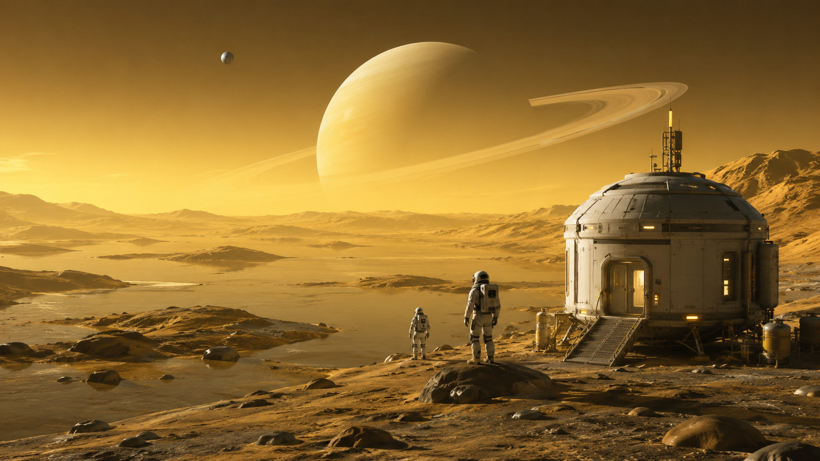 NASA mira a Lua gelada de Saturno como futura base espacial por seus mares de metano, etano e hidrocarbonetos capazes de abastecer viagens ao espaço profundo