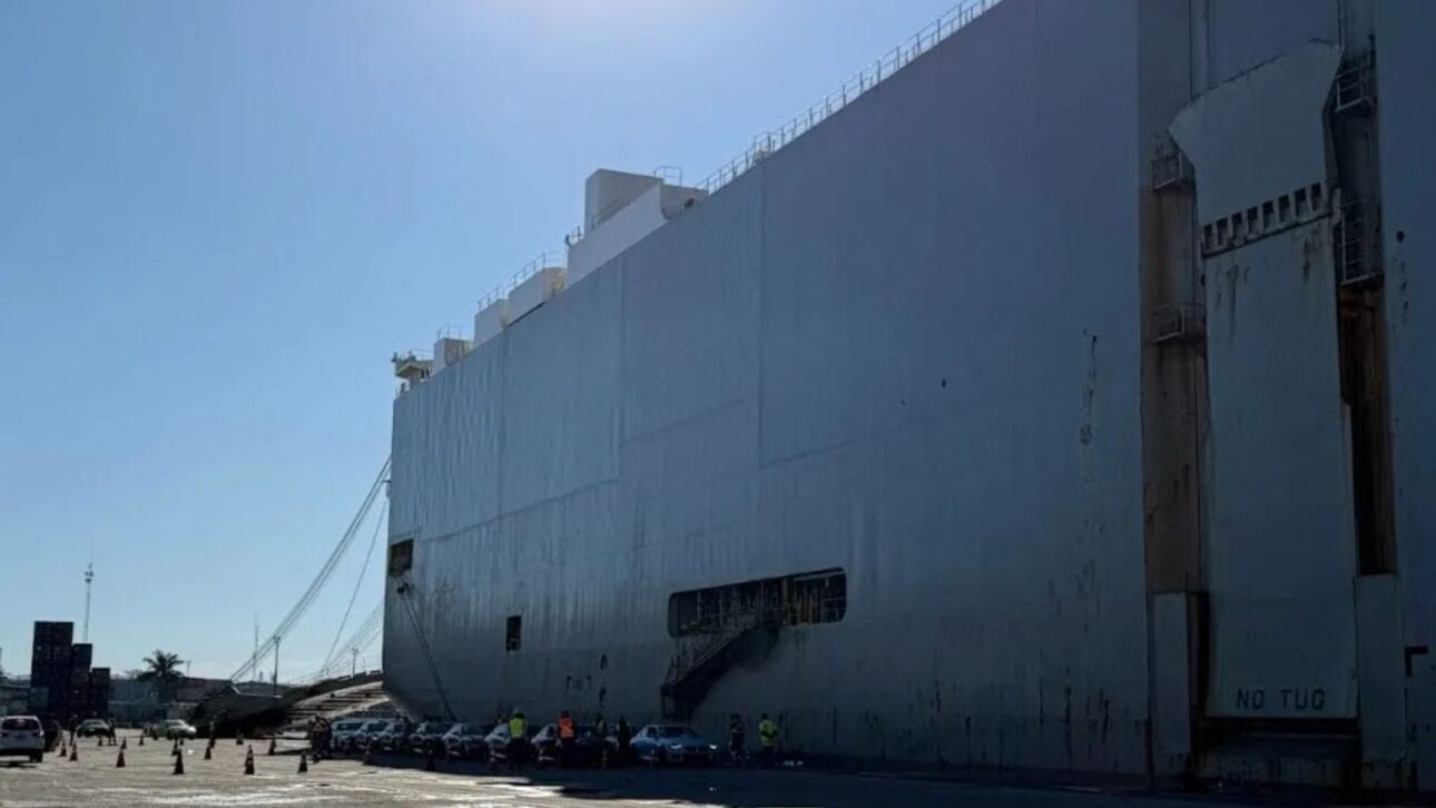 Ship arrived early Tuesday afternoon (7) (Photo: Publicity)