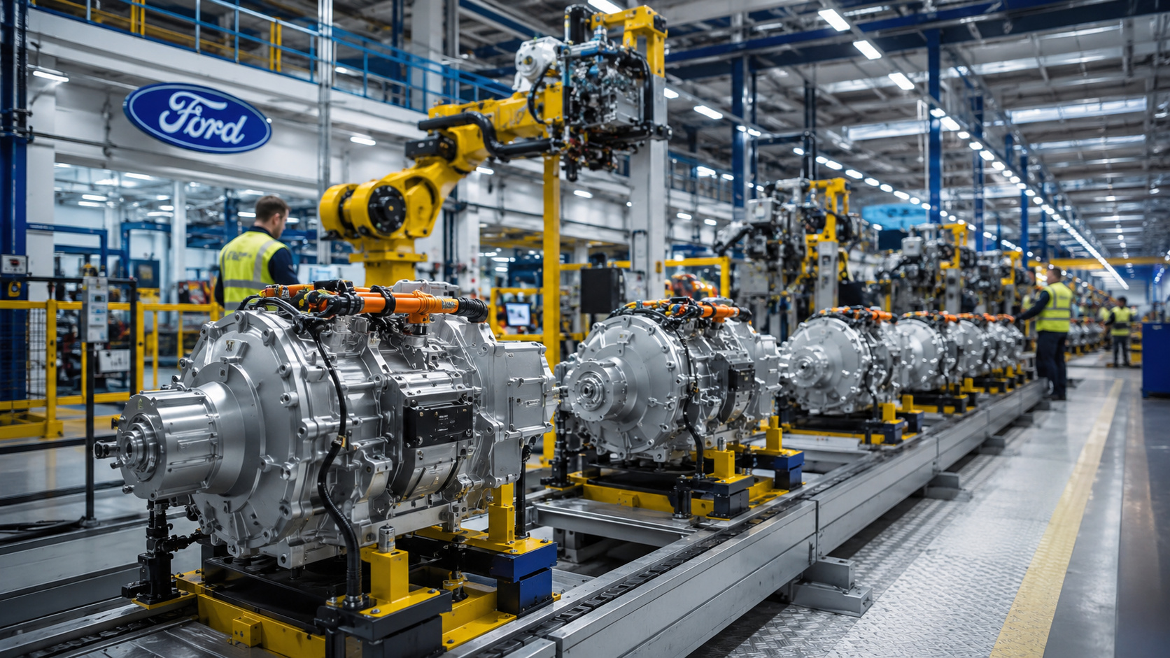 Uma fábrica britânica que antes vivia de peças mecânicas agora monta 420 mil unidades de propulsão elétrica por ano e pode equipar 70% dos carros elétricos da Ford vendidos na Europa