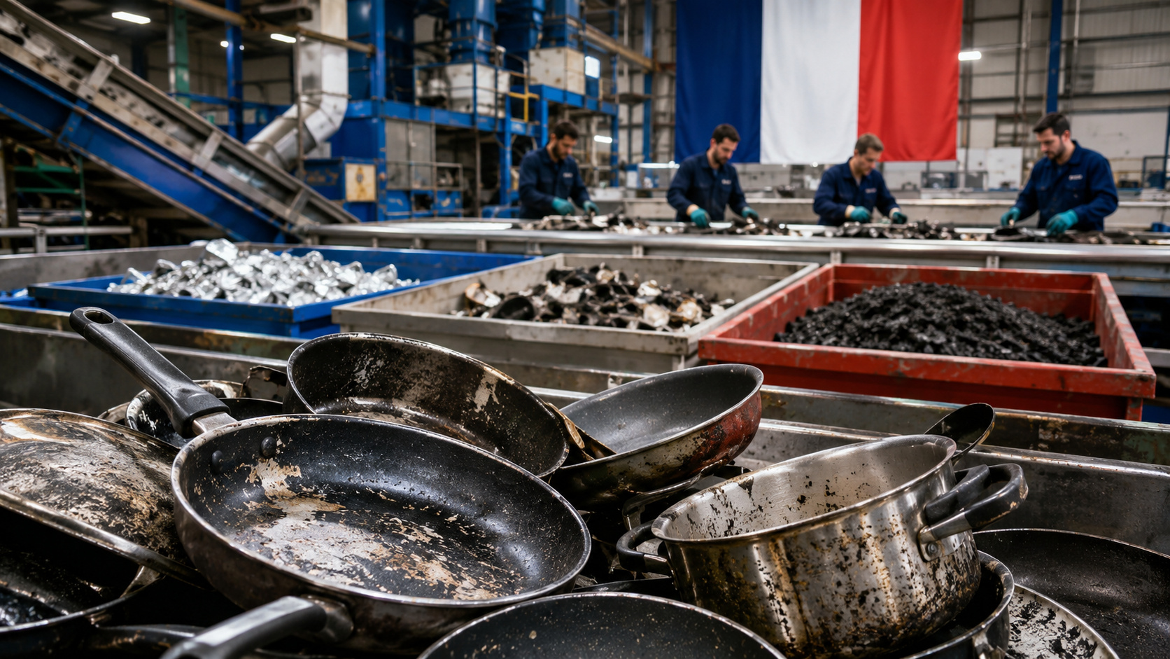 A reciclagem de panelas na França cria uma rota para utensílios de qualquer marca
