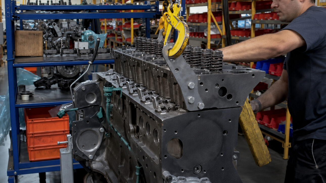 A remanufatura de peças para caminhões recupera motores, câmbios e turbocompressores com inspeção, troca de itens gastos e testes