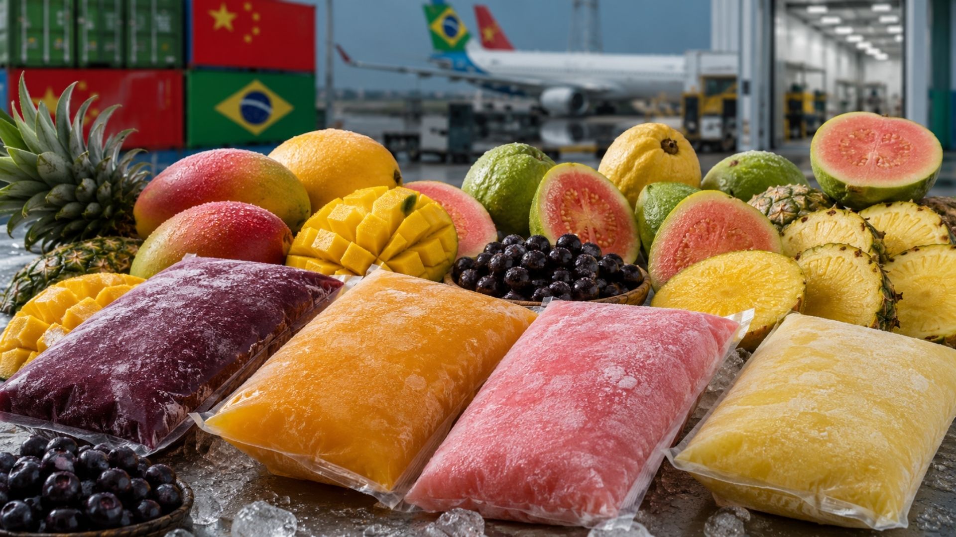 China libera certificado sanitário e destrava exportações brasileiras de polpas e frutas congeladas como açaí, manga e abacaxi