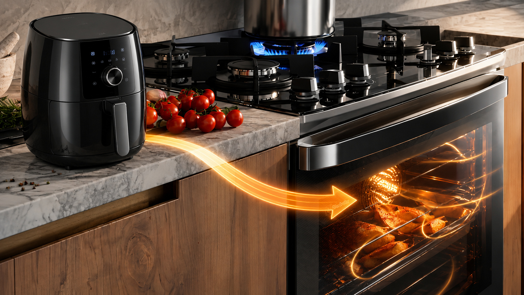 Adeus fogão tradicional: Electrolux aposta em modelo com Airfryer integrada, PerfectCook360, VaporBake, grill, mesa de vidro e preparo de grandes porções sem usar óleo