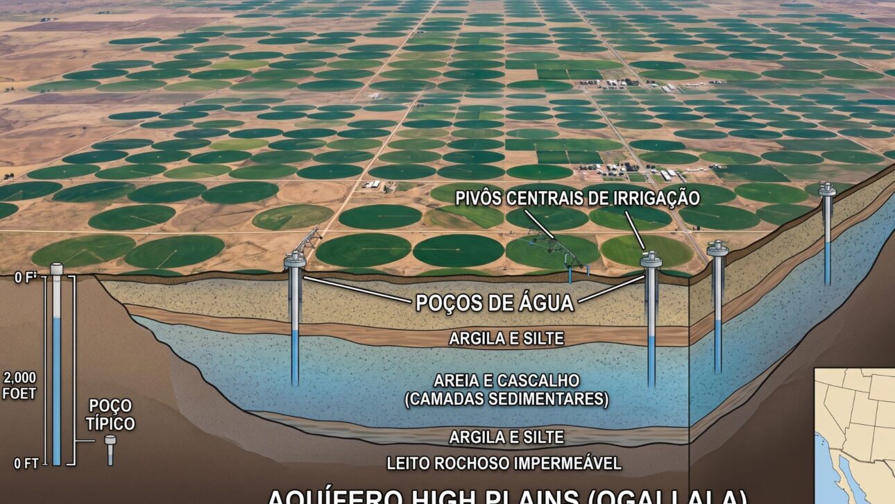 Acuífero Ogallala, irrigación agrícola, agua subterránea y producción de alimentos en EE.UU. entran en alerta con caída histórica de los niveles.