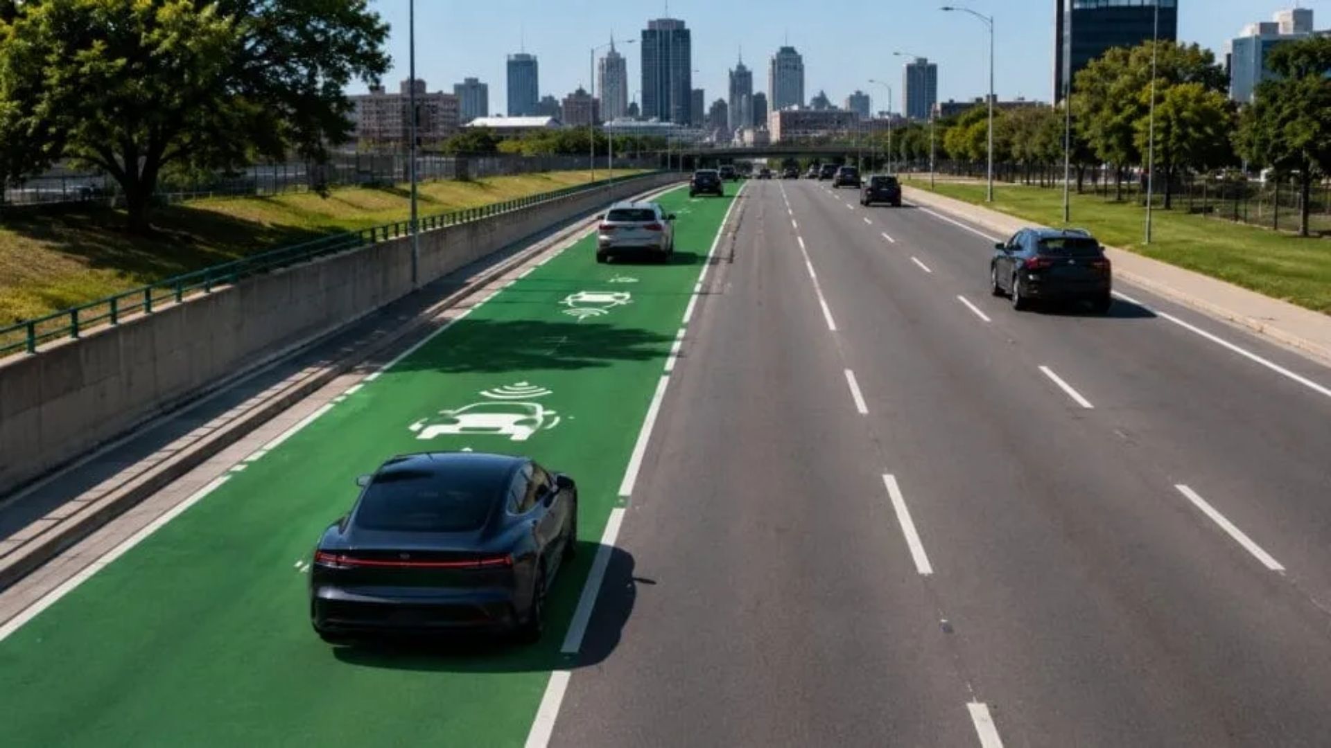 Em Detroit, bobinas sob o asfalto fazem a recarga sem fio de carros elétricos em movimento, e na França uma rodovia já transferiu mais de 300 kW.