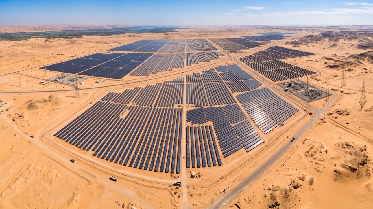 Egito cobre 37 quilômetros quadrados de deserto com 6 milhões de painéis solares, conecta 32 usinas em Benban e cria complexo colossal de 1.465 MW capaz de abastecer mais de 1 milhão de residências