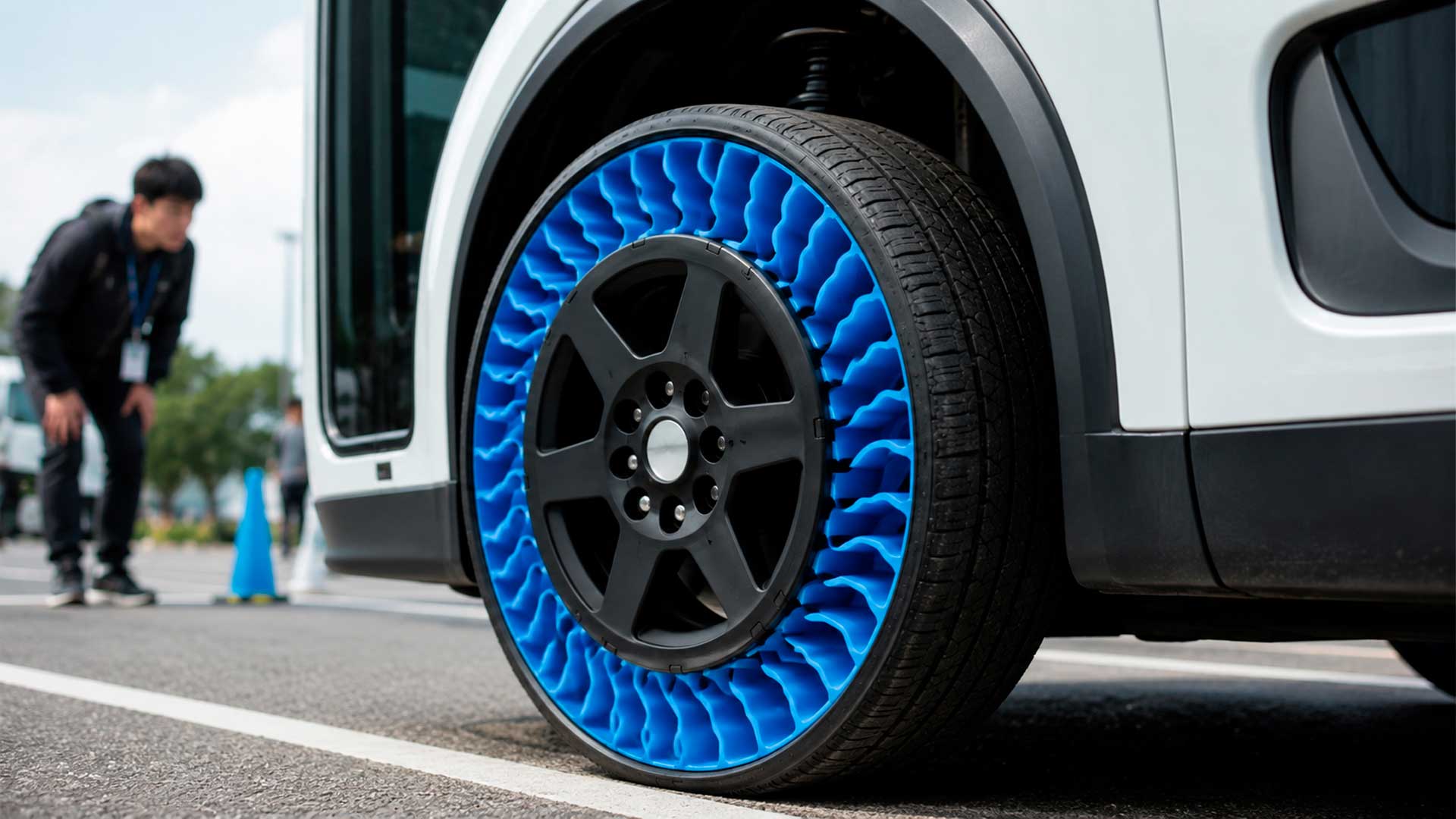 Bridgestone inicia operação regular de pneu sem ar em veículo autônomo usado no transporte de idosos no Japão