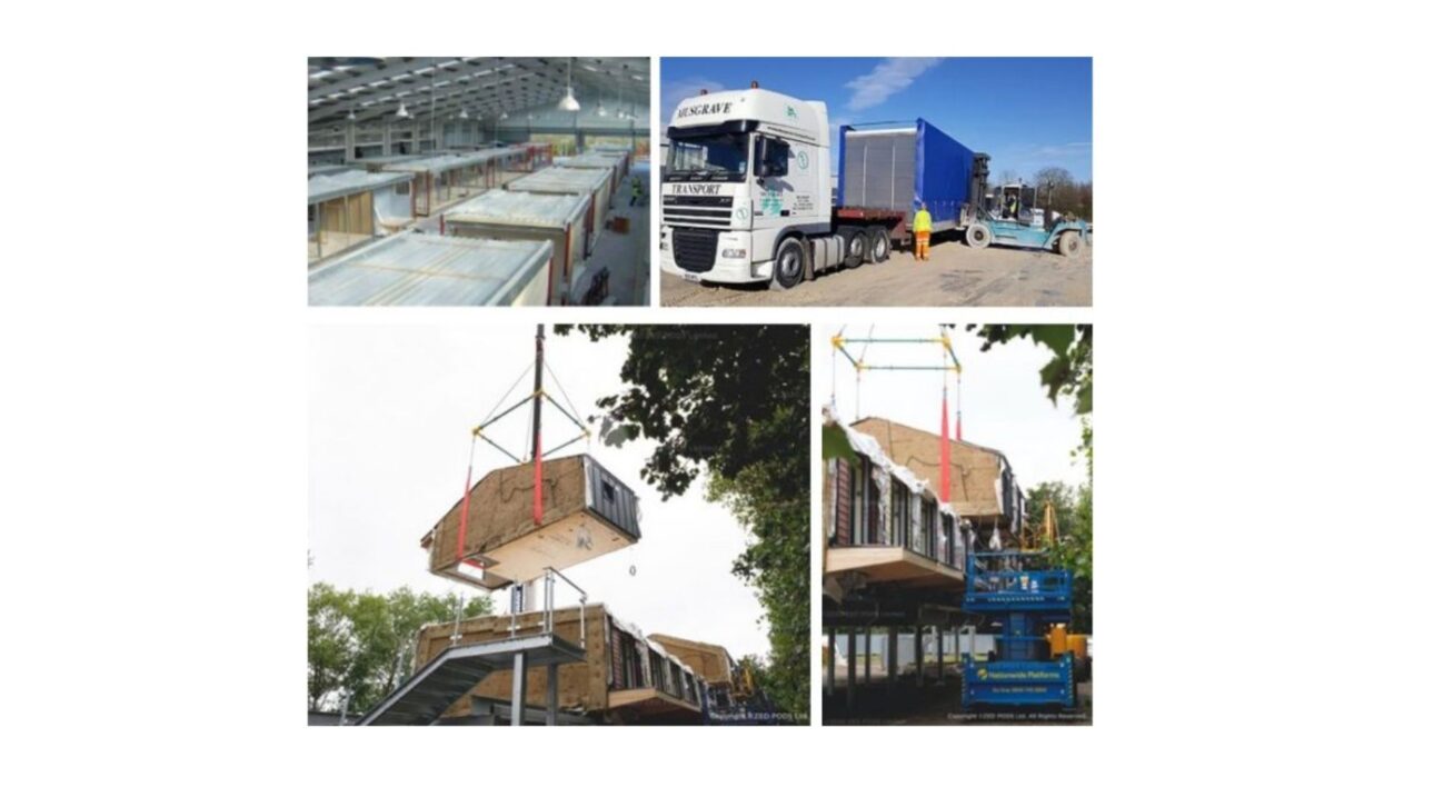 módulos foram concluídos em até 90% em ambiente fabril, com banheiros e cozinhas instalados em apenas 8 semanas