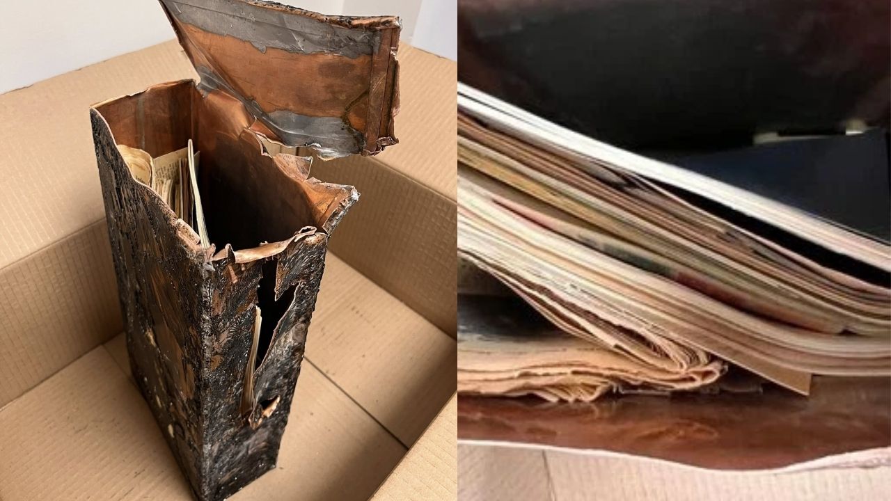 A time capsule emerges in the wall of Schenectady High School during school renovation and reveals a copper box from 1957.