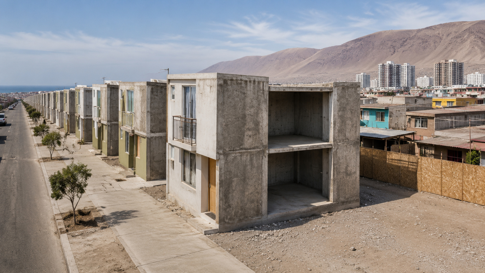 Casas incompletas no Chile mostram como habitação social planejada pode manter famílias na cidade