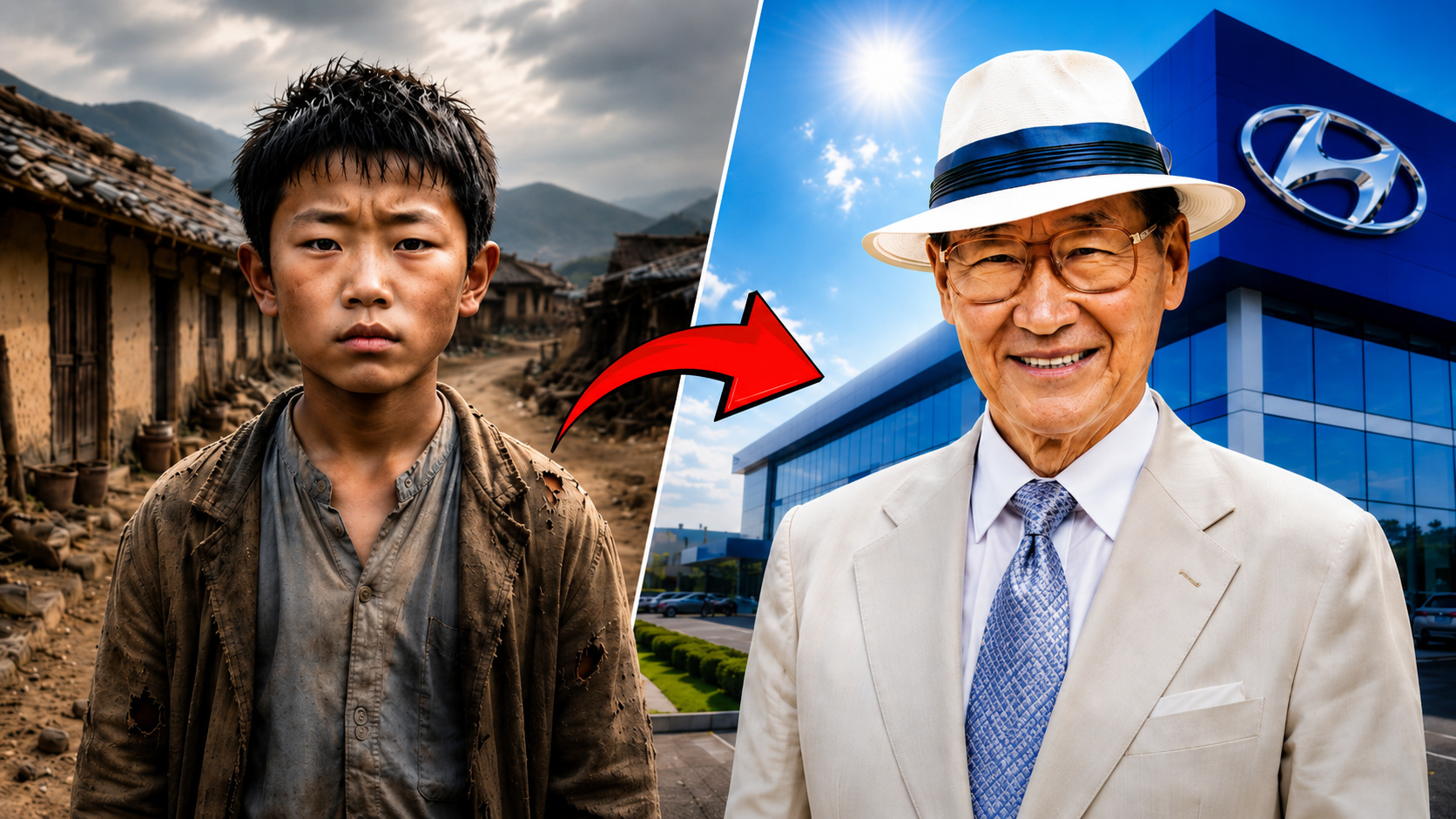 Chung Ju-yung saiu da pobreza rural, fundou a Hyundai e impulsionou um grupo central para a indústria da Coreia do Sul.