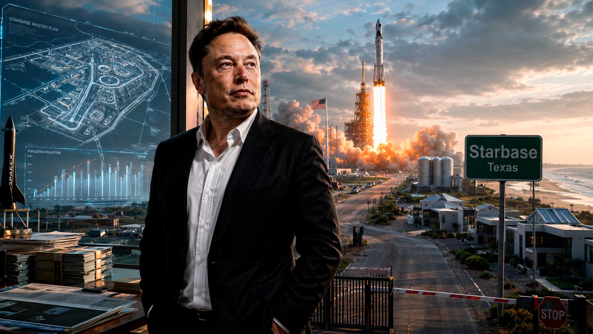 Cidade criada pela SpaceX no Texas reúne funcionários, casas, base de lançamentos e governo local ligado à empresa de Elon Musk