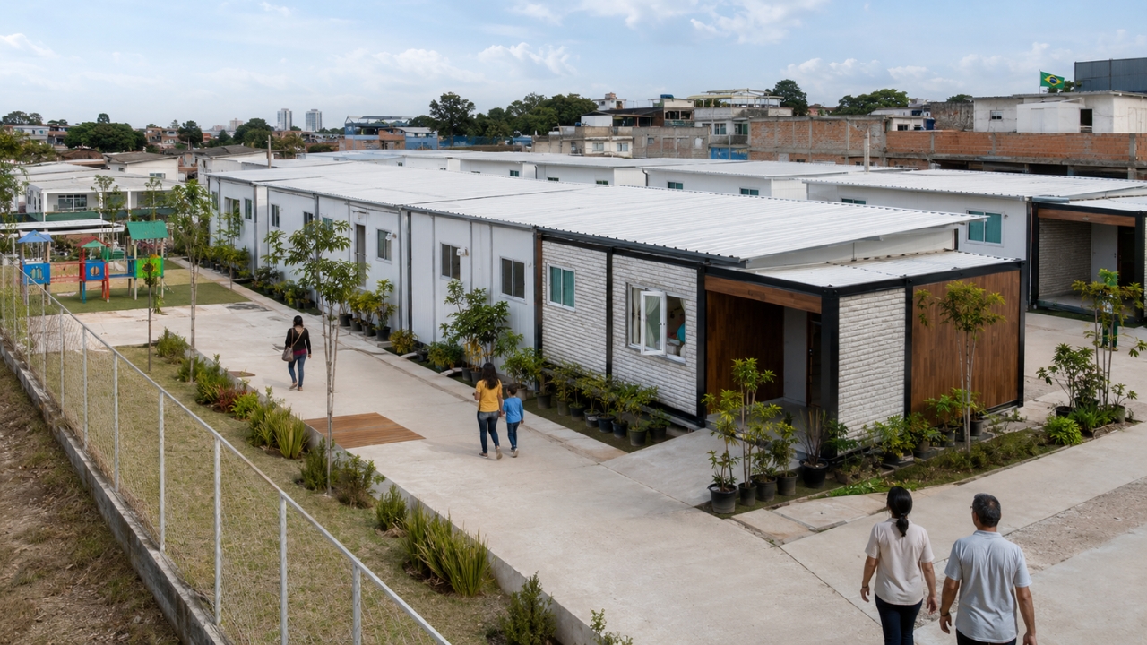 Depois de ver famílias dormindo nas ruas de São Paulo, prefeitura amplia vilas com 94 novas casas modulares de 18 m², banheiro, cozinha e quarto em São Mateus e faz o programa chegar a 14 unidades e 4.200 vagas