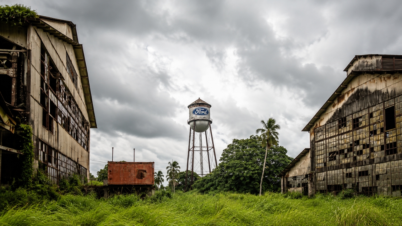 O sonho americano que apodreceu na Amazônia: cidade criada por Henry Ford para dominar a borracha virou ruína no Pará e agora a Justiça cobra multa diária para tentar salvar Fordlândia