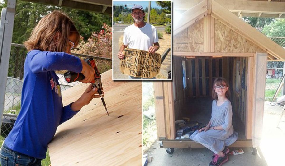 Menina de 9 anos criou miniabrigos de pallets e horta para ajudar pessoas sem moradia nos EUA em meio à crise habitacional crescente. (Imagem: Reprodução/Hailey’s Harvest)