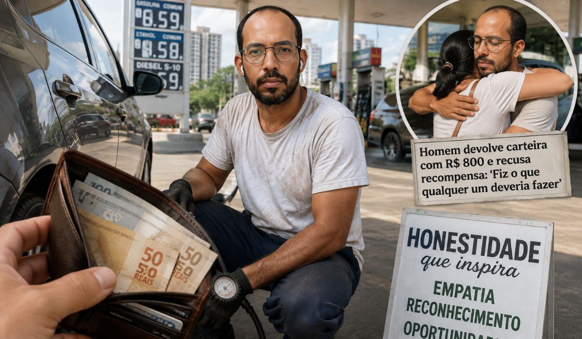 Desempregado devolve carteira com R$ 800, mobiliza moradores de Águas Claras e recebe propostas de emprego após gesto de honestidade. (Imagem: Ilustrativa)