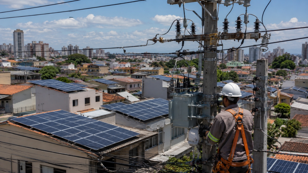 Casas com energia solar cresceram tanto no Brasil que 3 estados já enfrentam restrições para novas conexões e revelam o gargalo escondido de uma rede elétrica que não consegue absorver tanta geração própria ao mesmo tempo