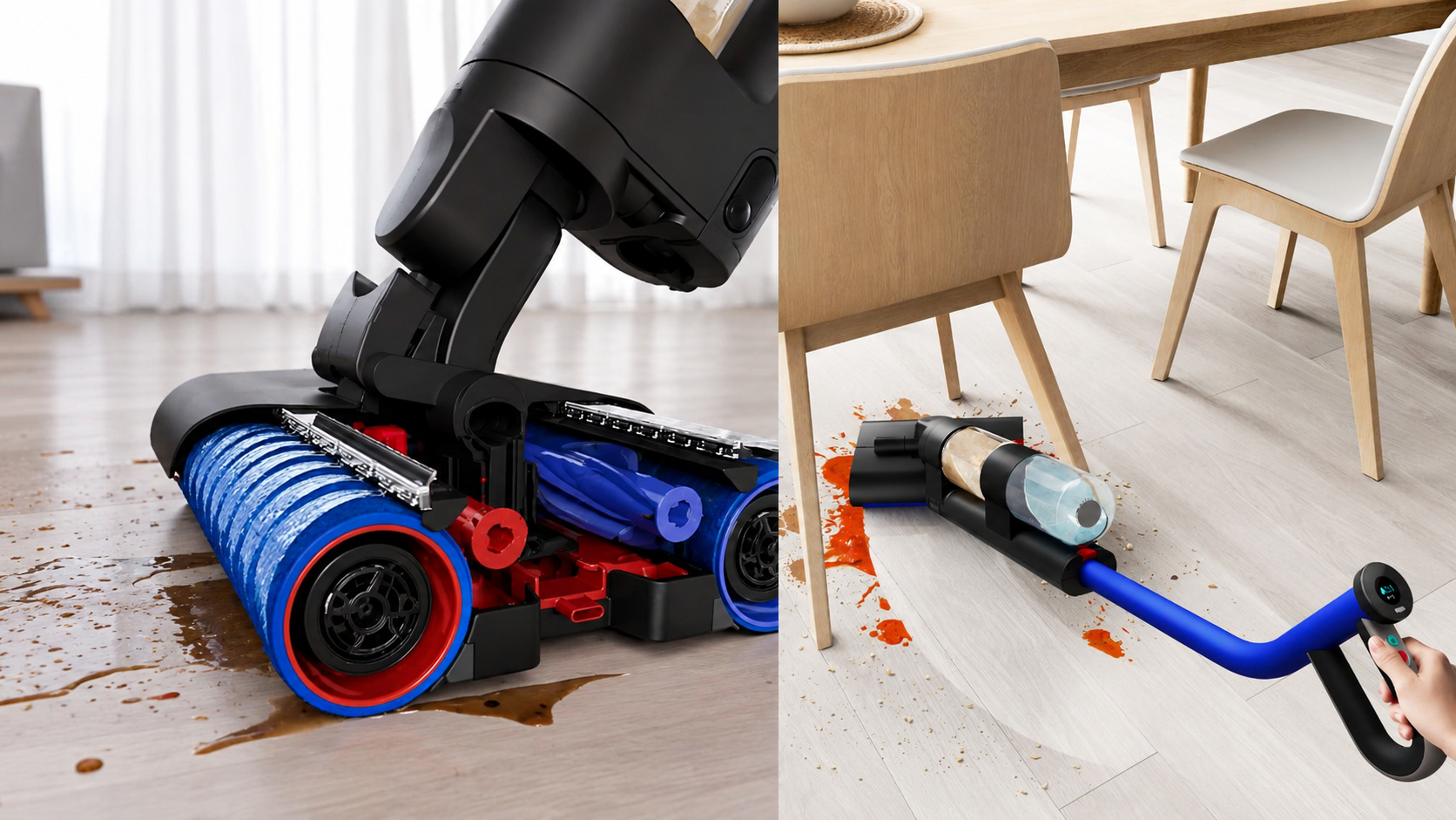 Adeus esfregão tradicional: Dyson aposta no WashG1 com dois rolos motorizados, separação automática de sujeira, autolimpeza e tecnologia que lava pisos duros sem precisar aspirar antes
