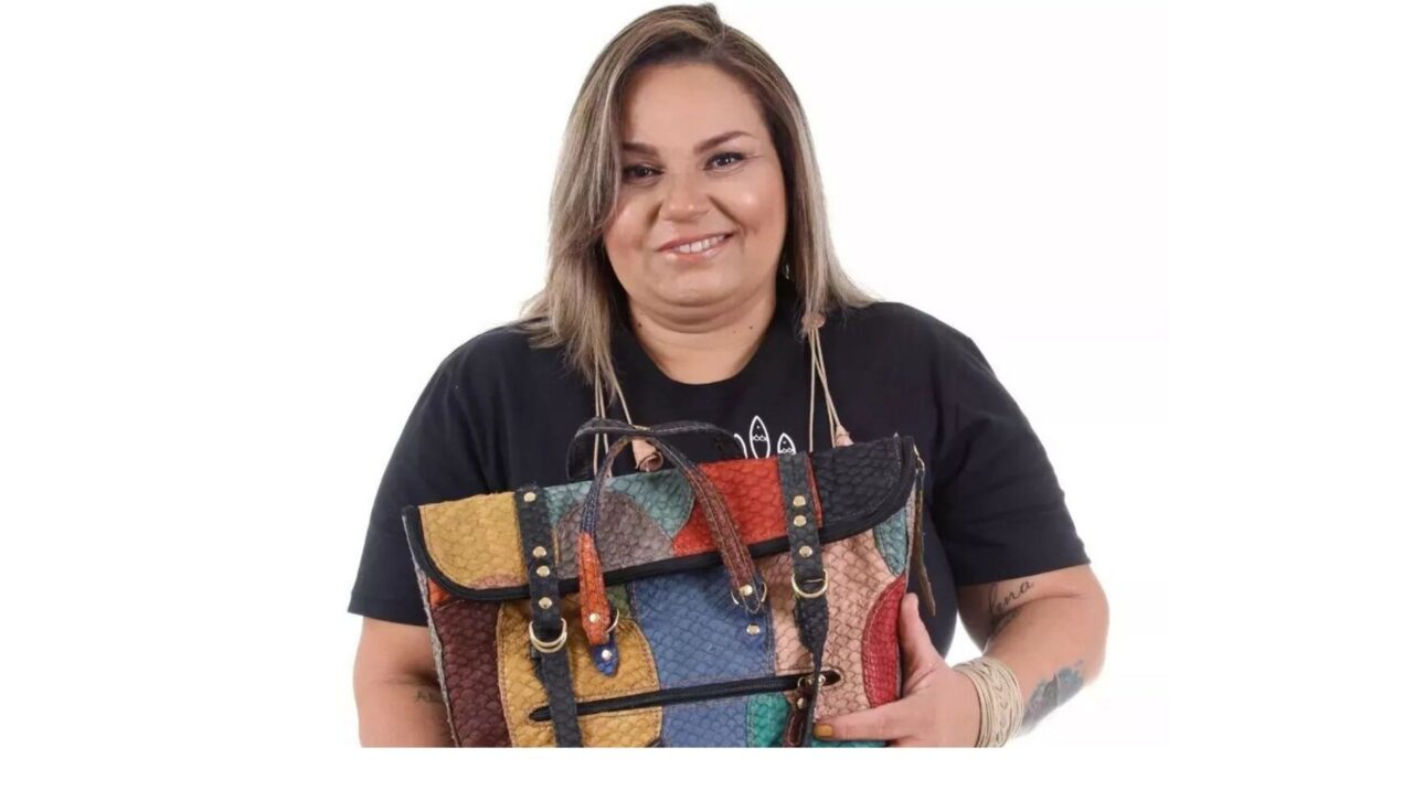 Amanda Hoch, de 45 anos, construiu um negócio inteiro em cima da pele de tilápia