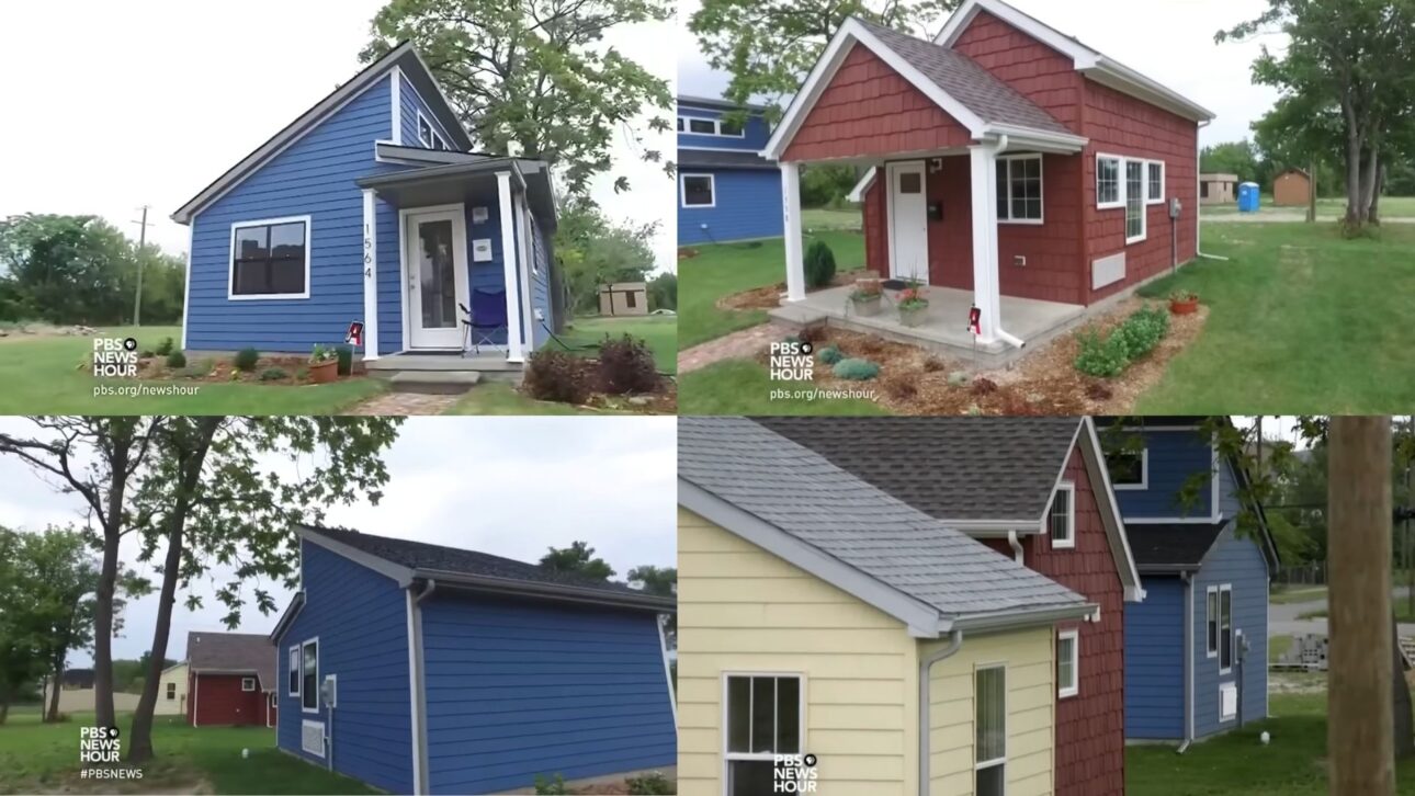 Vila de microcasas de Detroit aluga 25 unidades a pessoas de baixa renda e entrega a escritura após 7 anos: o 3º morador virou dono em dezembro de 2025.