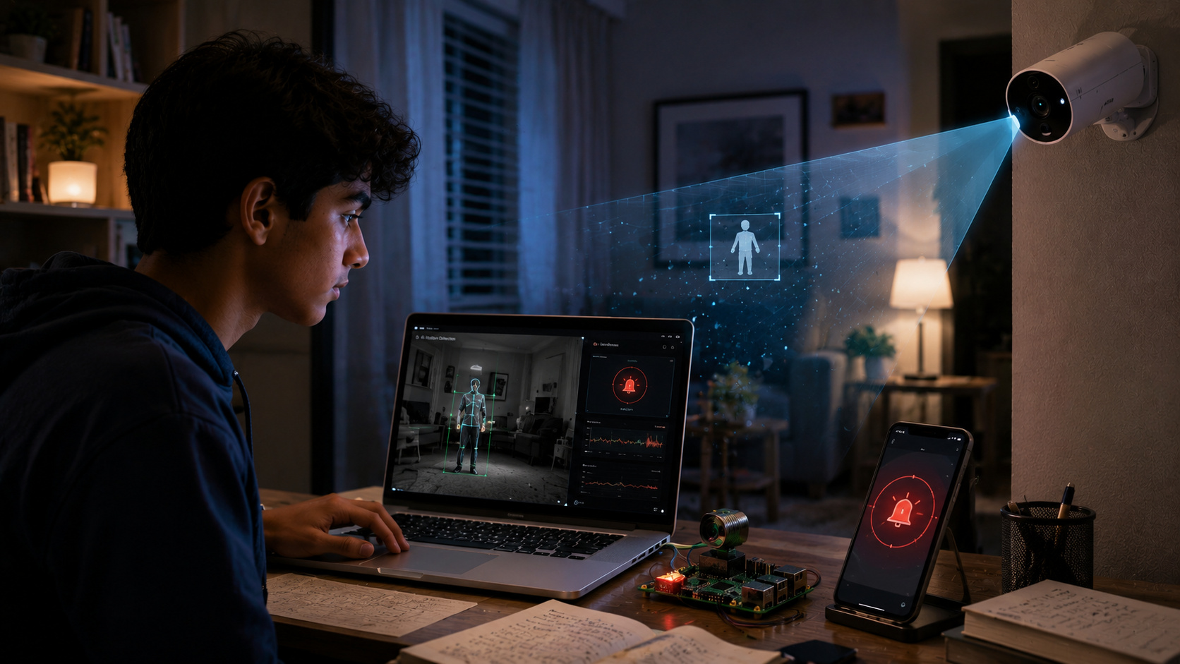 Estudante da Califórnia usou uma câmera comum e inteligência artificial para criar um sistema que detecta sozinho quando um idoso cai