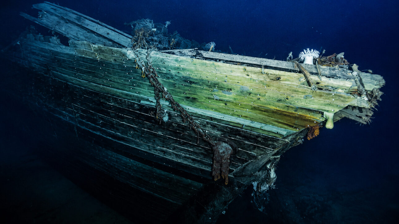 Extreme cold helped preserve the wooden hull for over a century