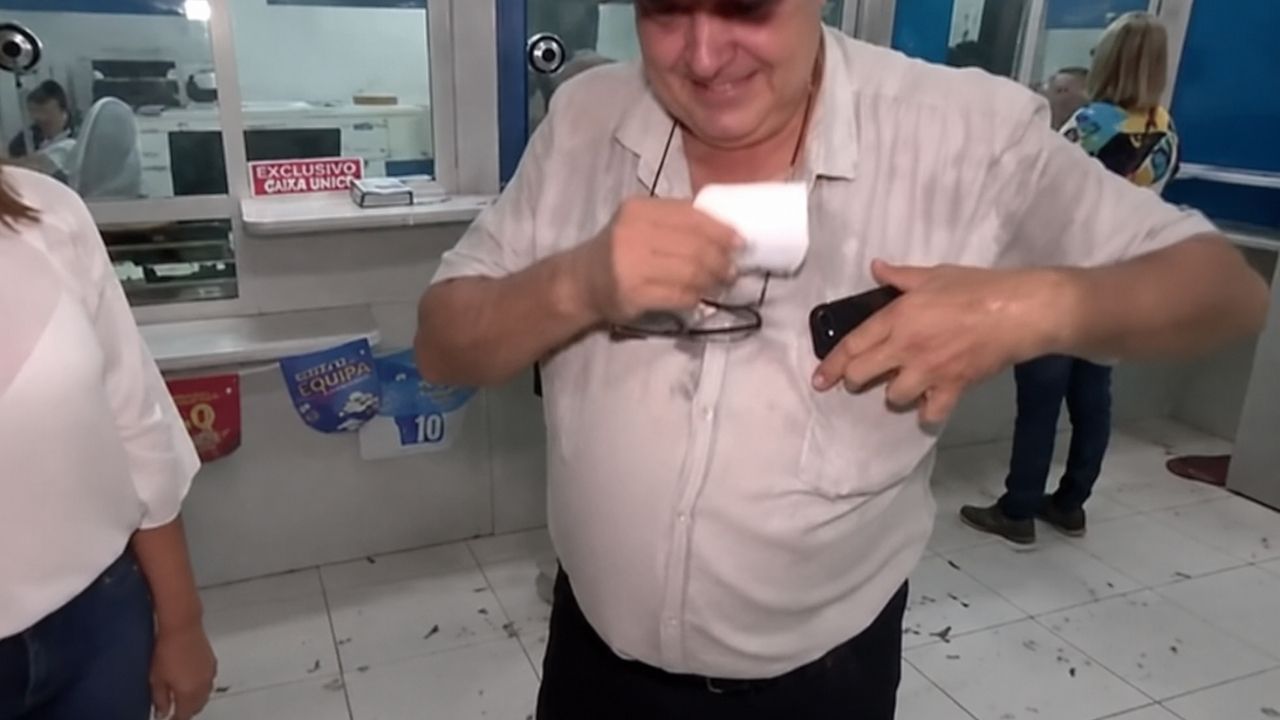 Caso de bilhete premiado da quina da Mega-Sena garante prêmio de R$ 40 mil; câmeras de segurança localizam dono em Chopinzinho.