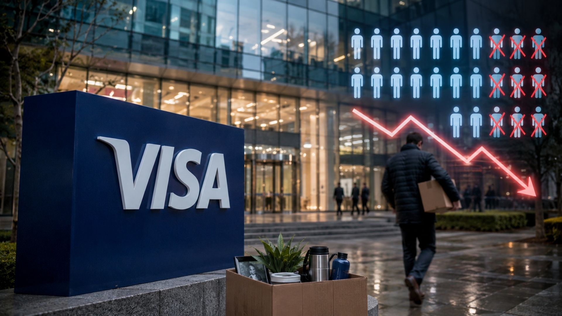 Visa vai demitir 2.600 pessoas, 7% do quadro, com cortes em tecnologia e produto em meio ao avanço da inteligência artificial