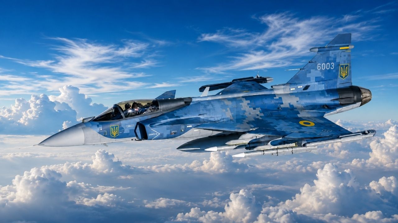 Gripen E, Gripen C/D e Ucrânia entram no plano da Força Aérea Ucraniana contra mísseis e drones até 2030.