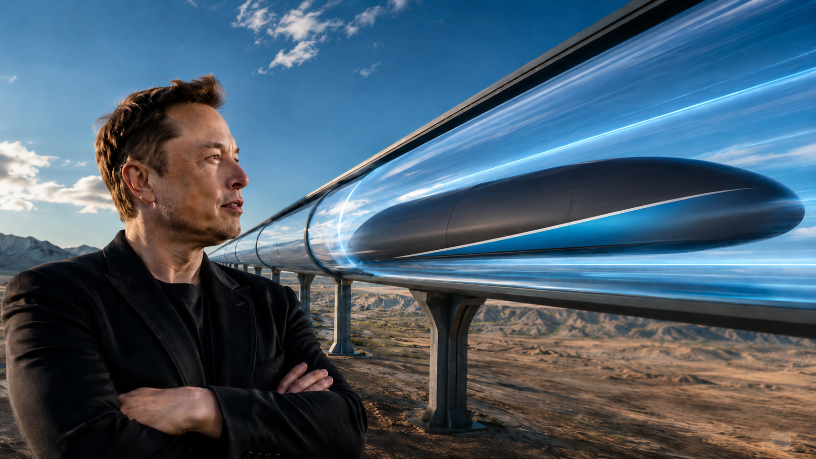 Hyperloop prometia cápsulas a quase 1.220 kmh