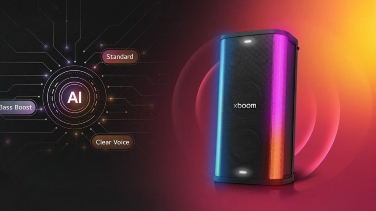LG xboom Stage 501 chega ao Brasil com bateria de 25 horas, karaokê com IA, som refinado por will.i.am e potência para festas.