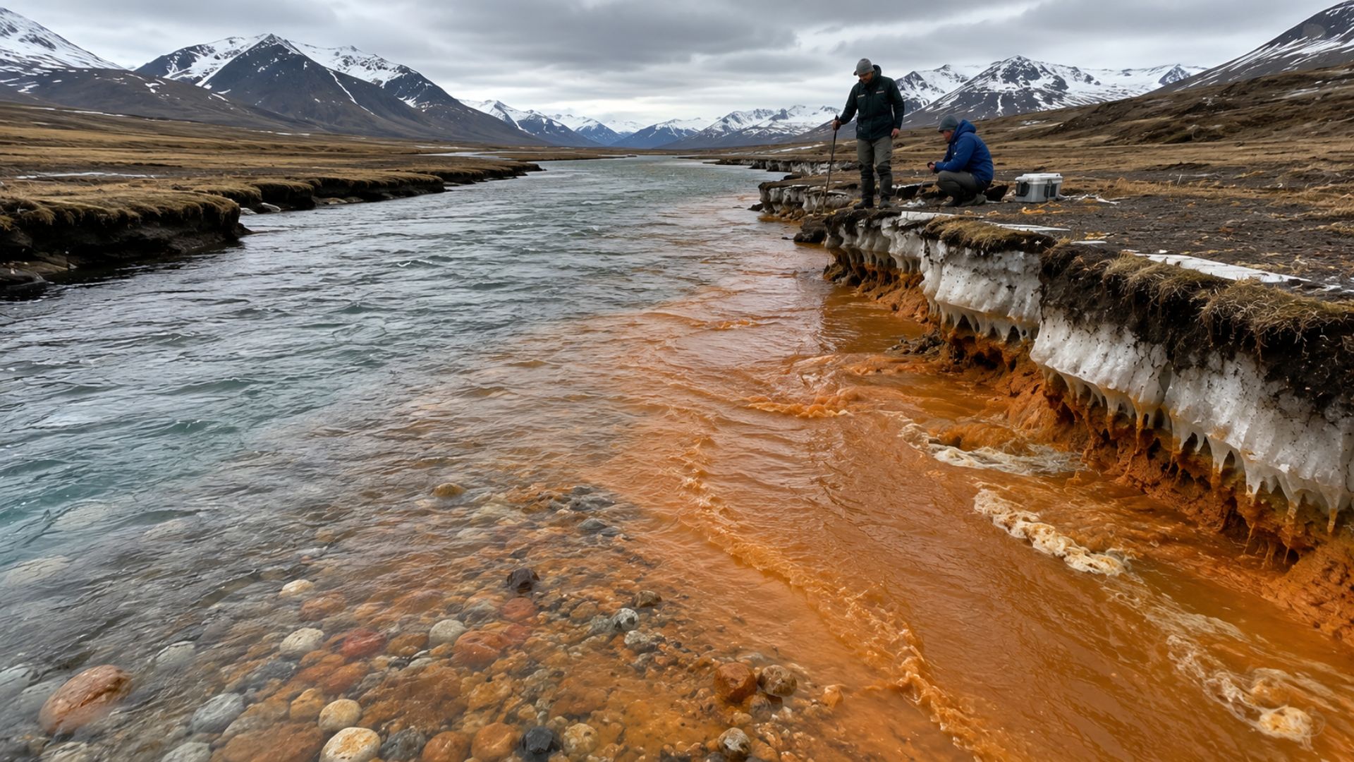 Degelo do permafrost no Ártico transforma rios do Alasca, libera metais e preocupa cientistas com impactos ambientais em áreas preservadas.