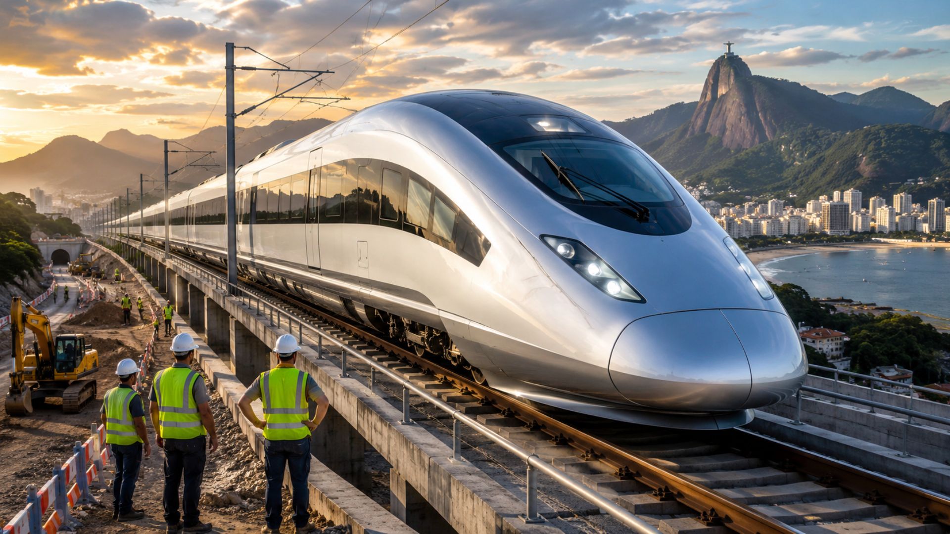 Trem-bala Rio-SP pode ter investidor europeu, viagem de 1h30, passagens a partir de R$ 250 e obras previstas para 2027 no eixo Rio-São Paulo.