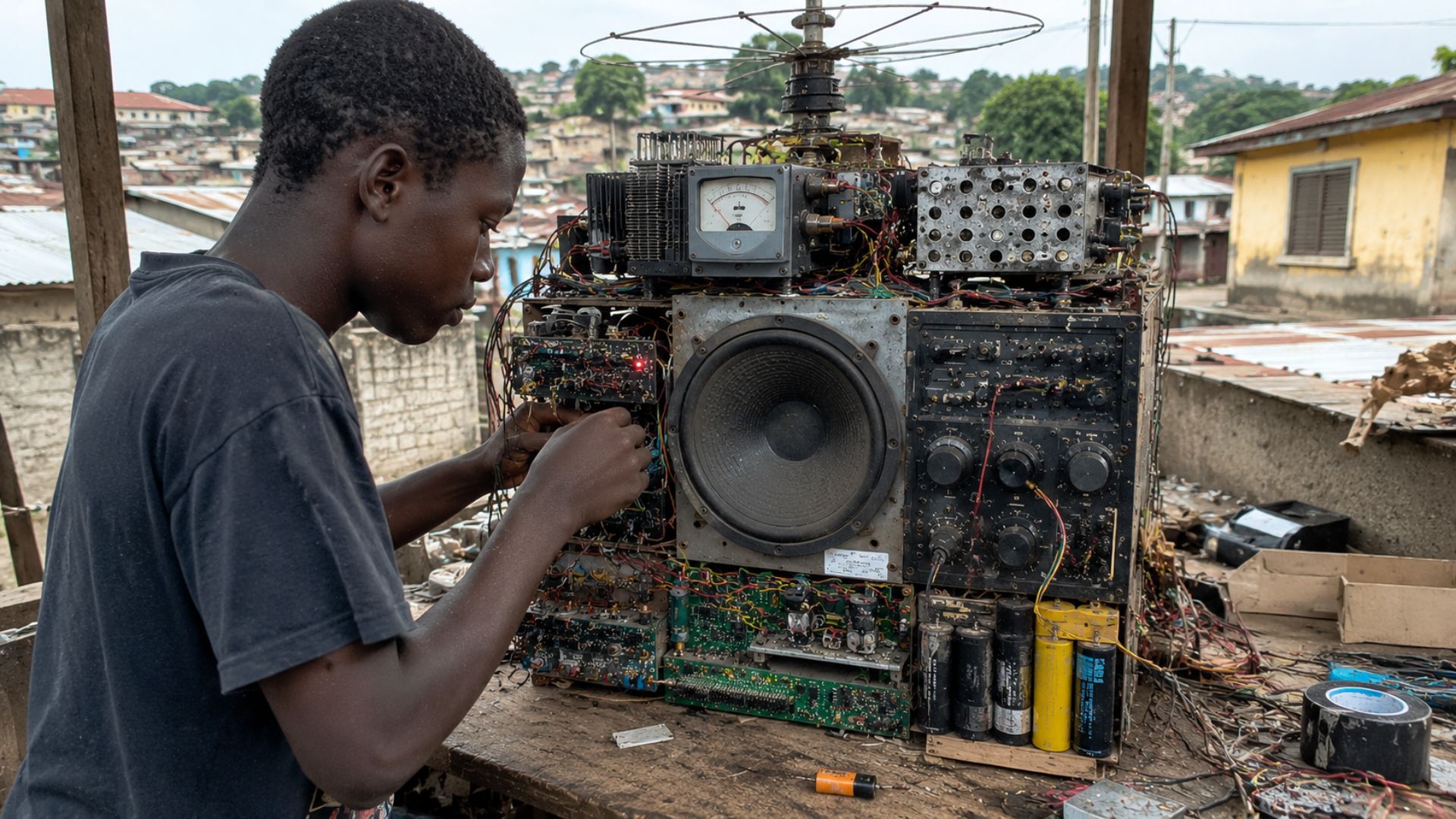 Conheça a história de Kelvin Doe, jovem de Serra Leoa que transformou sucata eletrônica em invenções e conquistou reconhecimento no MIT.