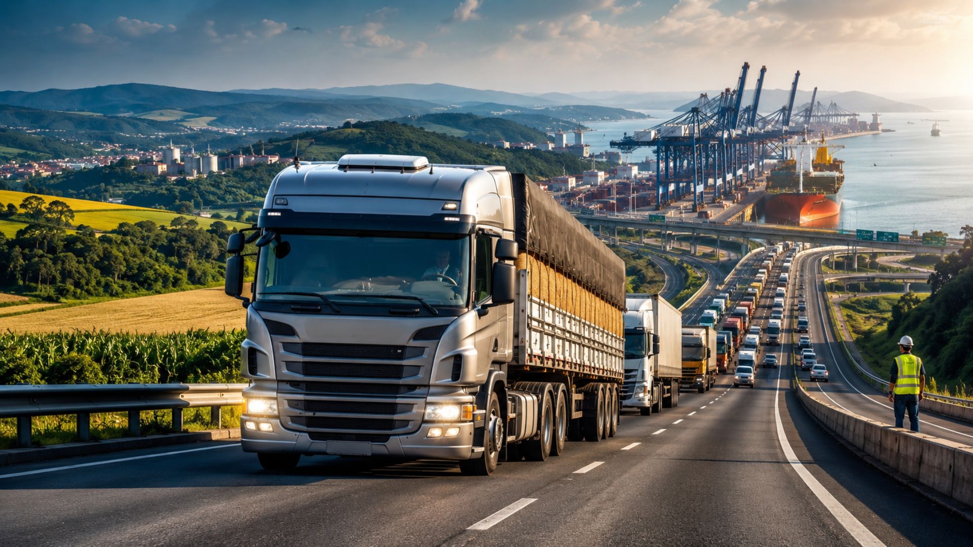 Paraná investe em rodovias para fortalecer logística, agronegócio, empregos e movimentação de cargas até o Porto de Paranaguá.