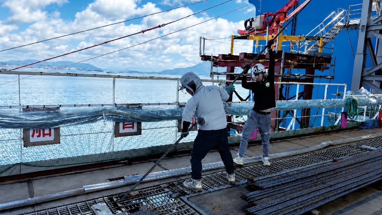 Caixões de concreto no Japão usam moldagem deslizante em doca flutuante e podem acelerar portos com obras marítimas industriais.