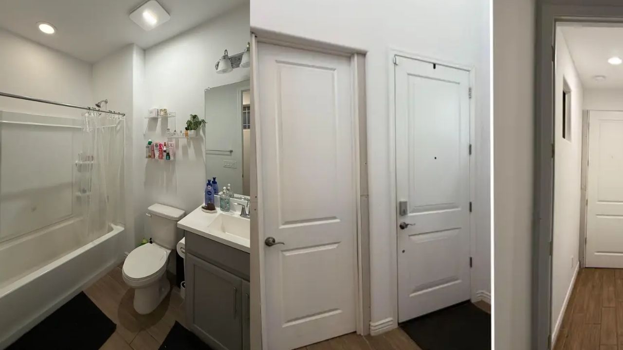 Apartamento privativo com reforma de garagem, garagem adaptada, entrada separada e moradia compacta em casa familiar.