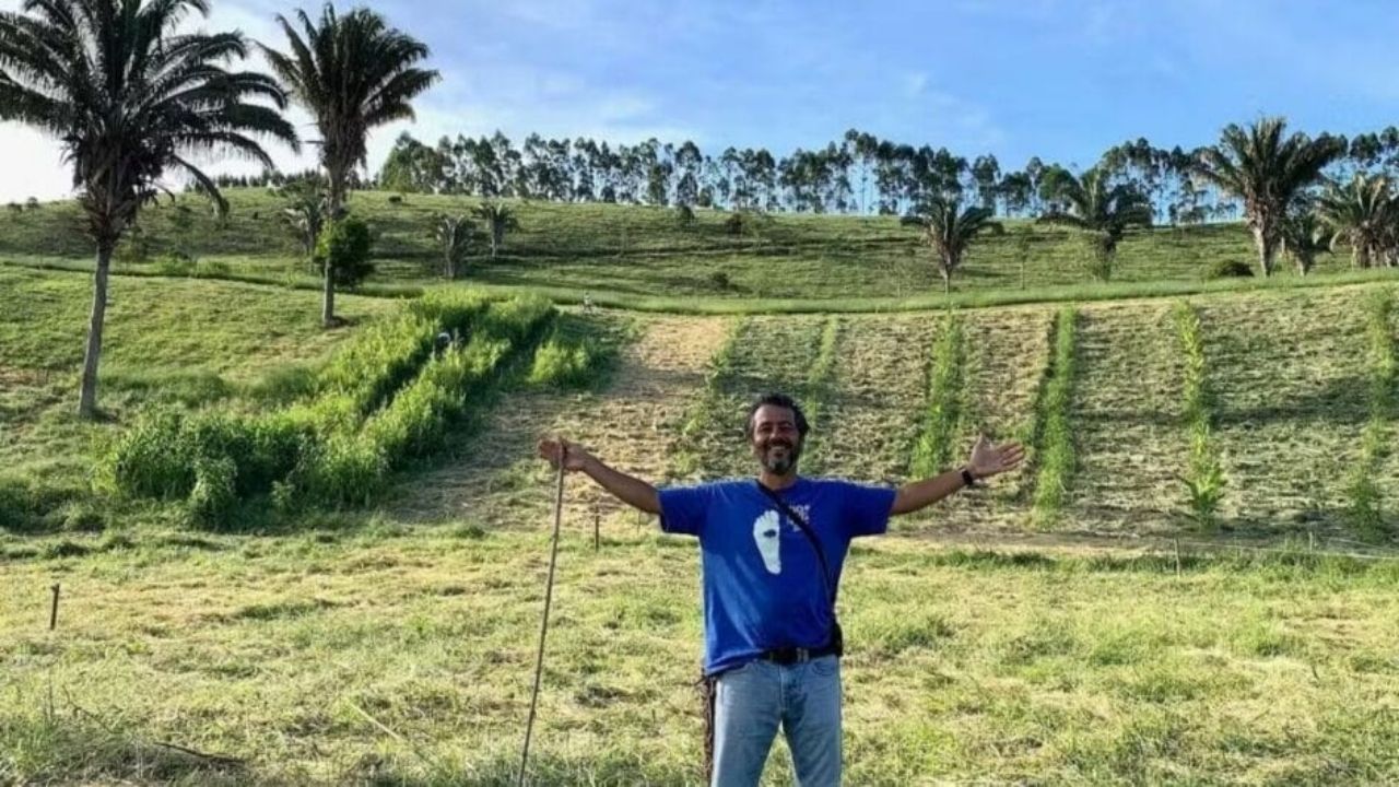 A fazenda de Marcos Palmeira em Teresópolis reúne produtos orgânicos, agrofloresta e Mata Atlântica preservada em 200 hectares.