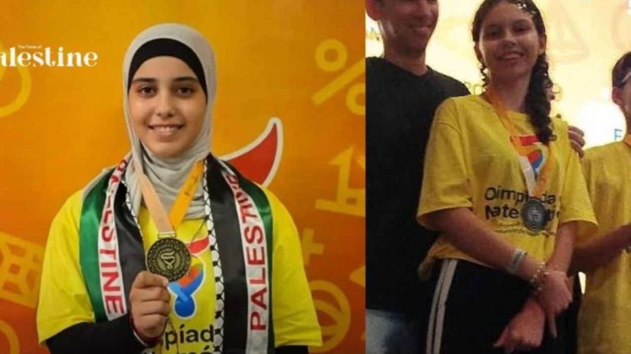Menina palestina vence Olimpíada Paulista de Matemática em São Paulo após guerra em Gaza e vê sala de aula virar recomeço.